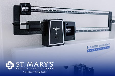 Photo of a weight scale.