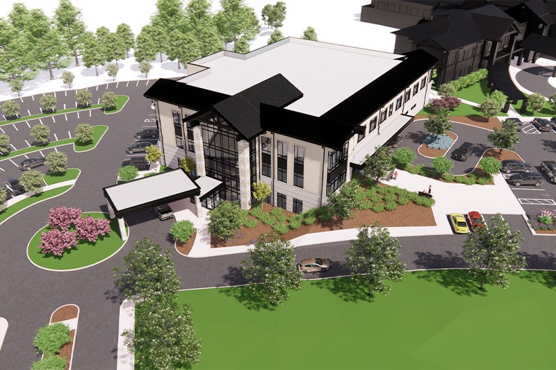 St. Mary’s Good Samaritan Pavilion: Areal View of New Pavilion