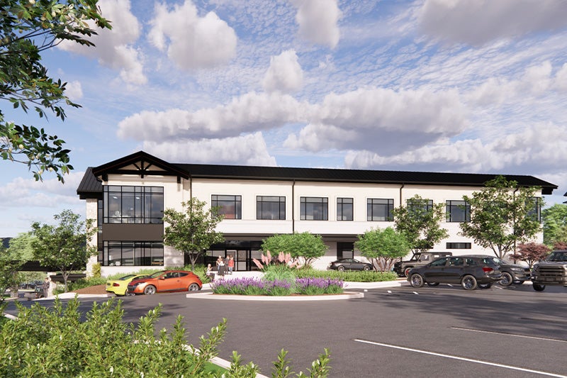 St. Mary’s Good Samaritan Pavilion: Exit to new parking lot from Pharmacy entrance.