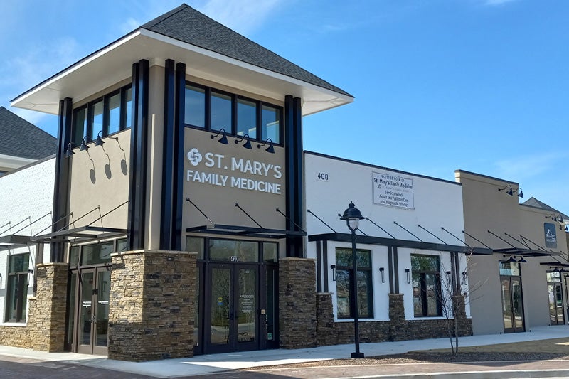 Exterior photo of St. Mary's Family Medicine.