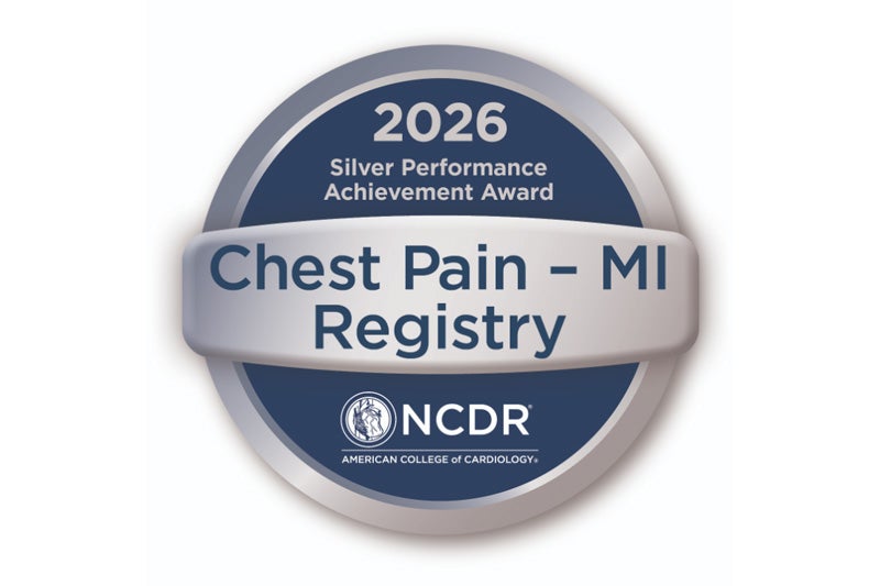 NCDR 2026 chest Pain Silver Performance Achievement Award