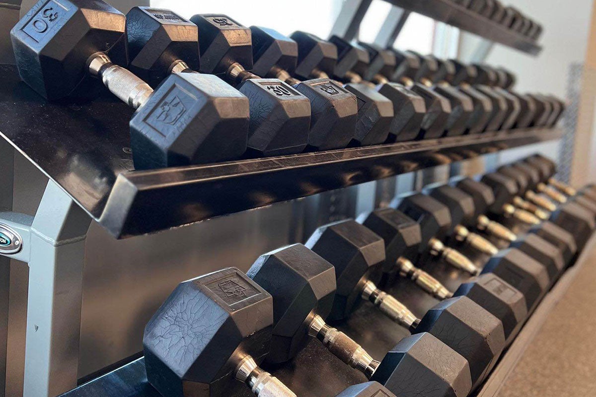 wide shot of gym