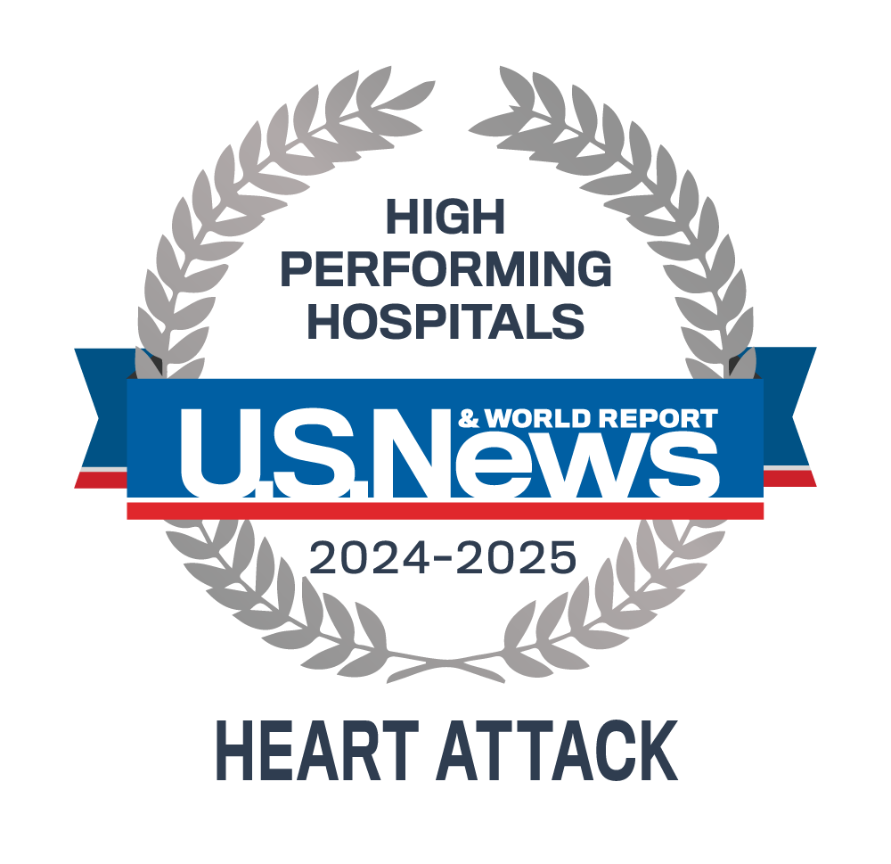 St. Mary's Top Performing Hospitals 2024-2025 Award for Heart Attack Care