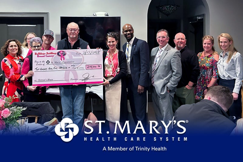 Bulldogs Battling Breast Cancer raises $245,000 for St. Mary’s Breast Health Services
