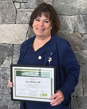 Photo of Sue Martin, Daisy Award Recipient. 